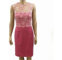 Valentino Pink Lace Sleeveless Dress Size 6