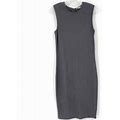 Vince Sleeveless Ribbed Fitted Sheath Pencil Midi Dress Size M Style