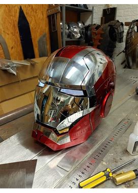 Iron Man Mark 5 Mk5 Helmet Mask LED Cosplay Prop