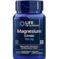 Life Extension Magnesium Citrate (100 Mg) 100 Veg Caps (2-Pack)