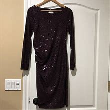 David Meister Dresses | David Meister Purple Sequin Dress | Color: Purple | Size: 8