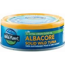 Wild Planet Albacore Solid Wild Can Tuna In Extra Virgin Olive Oil 5 Oz
