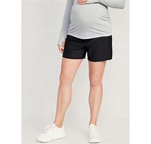 Old Navy Maternity Rollover-Waist Powersoft Shorts -- 5-Inch Inseam