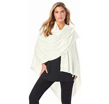 Women's Oversized Shawl By Accessories For All In Ivory