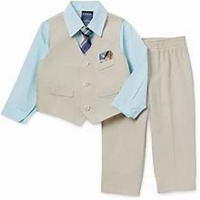 IZOD Baby Boys 4-Pc. Suit Set | Beige | Regular 18 Months | Clothing Sets Suit Sets
