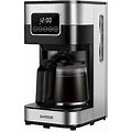 Shardor Coffee Maker 10-Cup Programmable Coffee Machine With Timer,