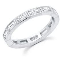 Crislu Cubic Zirconia Eternity Ring In Platinum At Nordstrom, Size 7