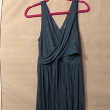 Loft Dresses | Ann Taylor Loft Faux Wrap Dress | Color: Blue | Size: M