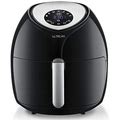 Ultrean 6 Quart Air Fryer, Large Family Size Electric Hot Air Fryers XL Oven Oilless Cooker With 7 Presets, LCD Digital Touch Screen And Nonstick Detachable Basket,UL Certified,1700W (Black)