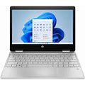 HP - Pavilion X360 2-In-1 11.6Inch Touch-Screen Laptop - Intel Pentium Silver - 4GB Memory - 128GB SSD - Natural Silver 11-11.99 Inches