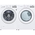 LG WM3400C-DLE3400 27 Inch Wide 4.5 Cu. Ft. Front Load Washer And 7.4 Cu. Ft. Front Load Electric Dryer Laundry Pair With 6Motion Technology White