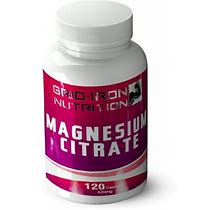 Gridiron Nutrition Magnesium Citrate Vitamin Supplement 420Mg For Bone & Muscle Health Per Serving