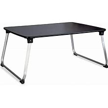 Atlantic Folding Laptop Table Stand - X-Large 27.6 Inch X 19.7 Inch Surface, Folds Flat, PN 82008099 in Black PVC Finish