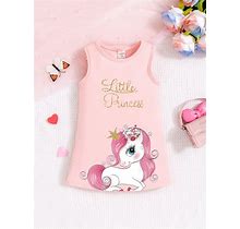 Baby Girls' Cartoon Letter Printed dress,18-24m