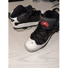 Nike Jordan 6 Rings Bg Boys 4 Youth 3Y Black And White 323419-012