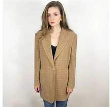 Vintage LAURÈL Blazer, Beige New Wool Oversized Jacket
