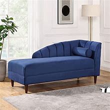 UFINEGO Chaise Lounge Indoor, Upholstered Chaise Lounge Chair With Pillow For Bedroom Living Room Office