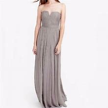 J. Crew Dresses | J. Crew Strapless Nadia Wedding & Parties Gown | Color: Gray/Tan | Size: 8