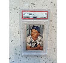 1952 Bowman 101 Mickey Mantle New York Yankees PSA 6 EX-MT