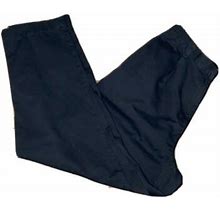 L.L. Bean Pants Women's Size 18 L32 Black Elastic Waistband Straight