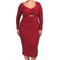 Eloquii Womens Dress Stretch Knit Dress With Cut Out Detail Size 18