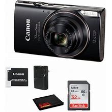 Canon Powershot Elph 360 HS Digital Camera Bundle With 32Gb Card