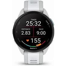 Garmin Forerunner 165 GPS Smartwatch-Mist Gray/Whitestone