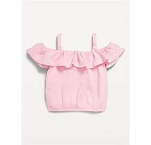 Old Navy Off-The-Shoulder Ruffled Jacquard-Knit Top For Baby