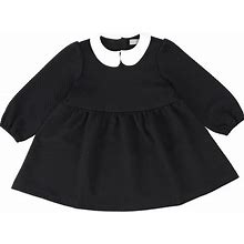 Black Peter Pan Collar Quilted Dress | Size 4 By Bace Collection