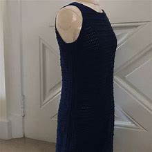 Gap Dresses | Nwt Navy Knit Beach Coverup Or Dress Layer | Color: Blue | Size: S