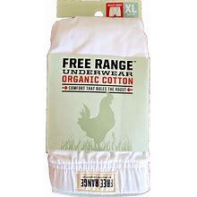 Duluth Trading Company Men's Free Range Organic Cotton Boxer Brief XL White