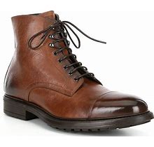 To Boot New York Men's Leather Lace-Up Burkett Boots, Mens, 8.5M, Brandy