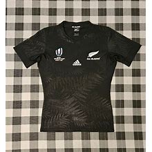 Rugby World Cup Japan 2019 All Blacks Authentic Adidas Jersey Size Medium