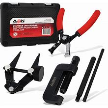 ABN Chain Breaker Tool Kit With Storage Case - 21 Piece Rivet And Roller Chain Link Removal Tool For Motorcycle, Bike, ATV, And More