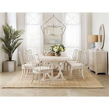 Hooker Serenity Whitewashed Oak Topsail Rectangular Extendable Dining Room Set