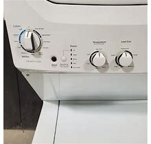 NEW - White Stacked GE Washer (3.8 Cu Ft) And Dryer (5.9 Cu Ft) 240 V Electric