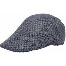 Withmoons Breathable Mesh Summer Hat Newsboy Ivy Cap Cabbie Cap Uz30053 (Grey)