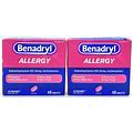 Benadryl Ultratabs Allergy Medicine 48 Tablets Exp. 8/2025 (Lot Of 2)