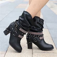 New Fashion Boots Black / 10.5