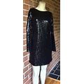 NWT CHI CHI CLOTHING London Sequin Stretch Bodycon Little Black Cocktail Dress 6