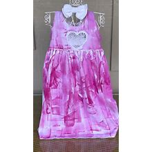 Girls Empire Waist Dress Fits Baby - Youth Cotton Empire Waist Dress Hand Painted Dress Kauai Hawaii Dress 6 Mo - Youth 12