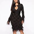 Fashion Nova Dresses | Fashion Nova Unforgettable Midi Dress Black Size 2X | Color: Black | Size: 2X