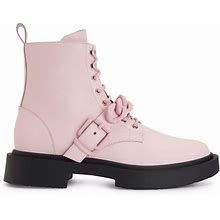 Giuseppe Zanotti - Adric Chain-Trim Ankle Boots - Men - Leather/Leather/Rubber - 42 - Pink