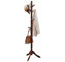 Solid Wood Coat Rack/Stand Free Standing Hall Coat Tree With 10 Hooks