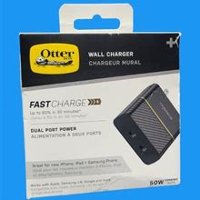 Otterbox Black Shimmer 20W + 30W Fast Charge Duel Port USB-C Wall Power Charger