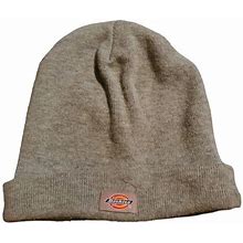 Dickies Knitted Beanie Toboggan Cuff Cap Gray 100% Acrylic Pre Owned - Men | Color: Grey