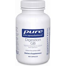 Pure Encapsulations Digestion GB - Digestive Enzyme Supplement To Support Gall Bladder And Digestion Of Fat, Carbohydrates, And Protein - 180 Caps