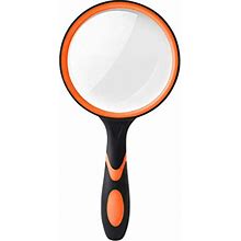 Handheld Reading Magnifying Glass For Seniors, 10X Large Reading Magnifier, 90mm Non-Scratch Lens Magnifying Glass Lens For Book Newspaper Reading, C