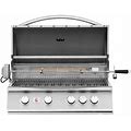Summerset Sizzler 32" 4-Burner Built-In Natural Gas Grill With Rear Infrared Burner - Siz32-Ng Silver Stainless Steel New
