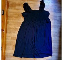 Just My Size Dresses | Women's Plus Size, Black, Sleeveless, Size 4X 25/28W, Sun Dress | Color: Black | Size: 4X